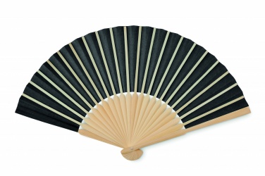 Logo trade business gifts image of: Manual hand fan