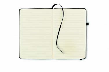 Logo trade promotional gifts image of: Recycled Leather A5 notebook