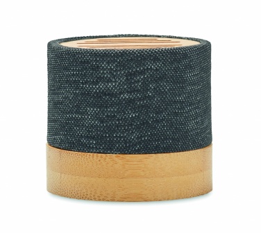 Logotrade promotional products photo of: Bamboo RPET wireless speaker