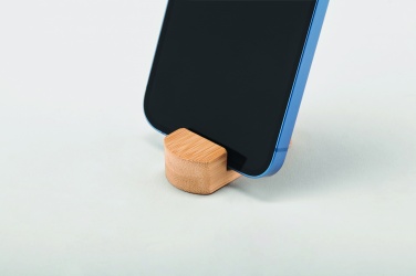 Logo trade promotional gift photo of: Mini bamboo phone stand