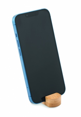 Logo trade promotional merchandise picture of: Mini bamboo phone stand