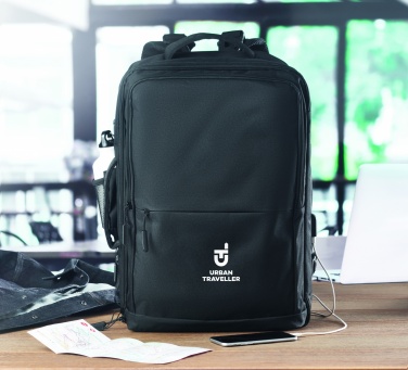 Logo trade promotional items image of: Backpack 600D RPET