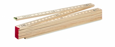 Logotrade corporate gift image of: Carpenter ruler in wood 2m