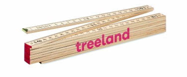 Logotrade promotional merchandise image of: Carpenter ruler in wood 2m