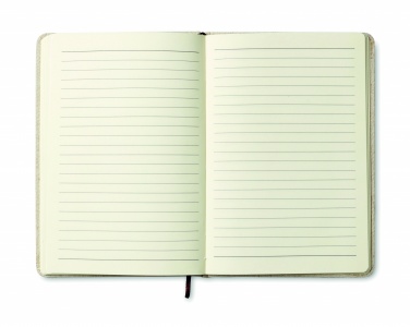 Logo trade promotional items picture of: A6 canvas notebook lined