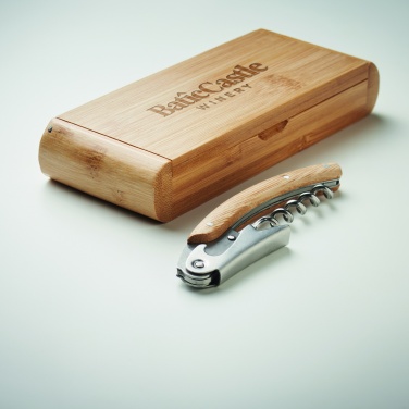 Logotrade promotional giveaway image of: Waiter's knife in bamboo