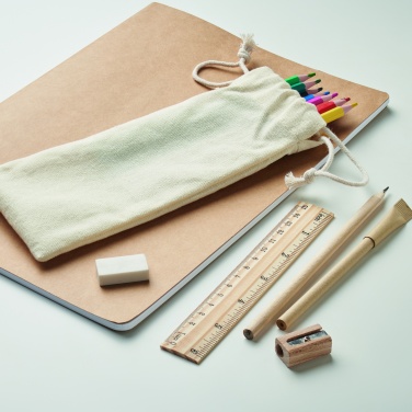 Logo trade promotional item photo of: Kids drawing set in drawstring