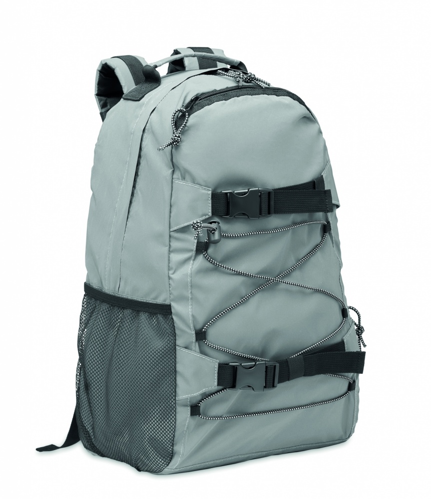 Logo trade promotional merchandise picture of: High reflective backpack 190T