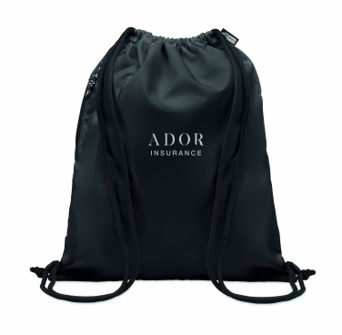Logo trade promotional item photo of: Large drawstring bag 300D RPET