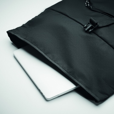 Logo trade advertising product photo of: 600D RPET rolltop backpack