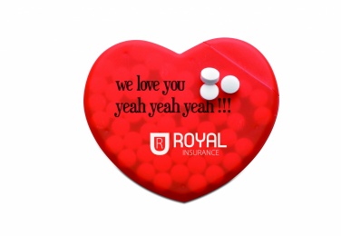 Logotrade advertising products photo of: Heart shape peppermint box