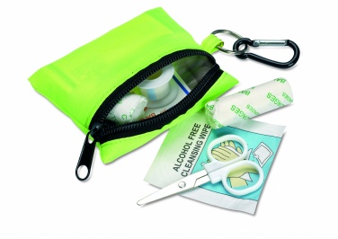 Logo trade advertising product photo of: First aid kit w/ carabiner