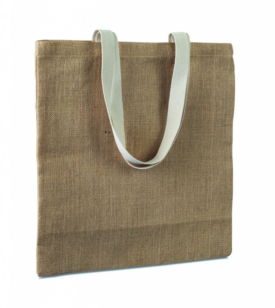Logo trade promotional gifts picture of: Jute shopping bag