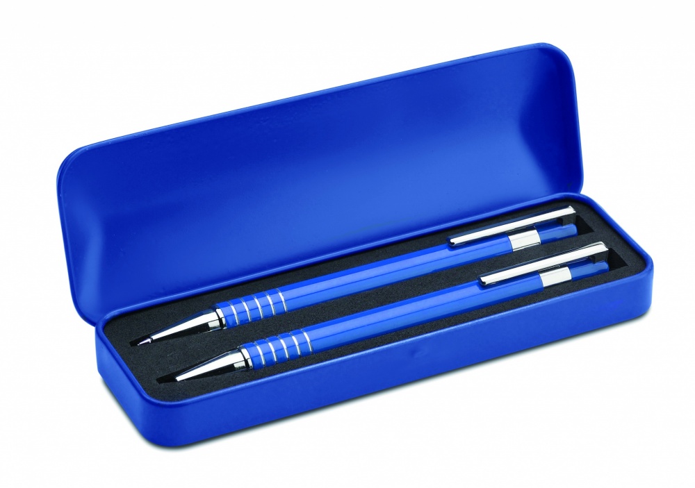 Logotrade promotional merchandise image of: Ball pen set in metal box