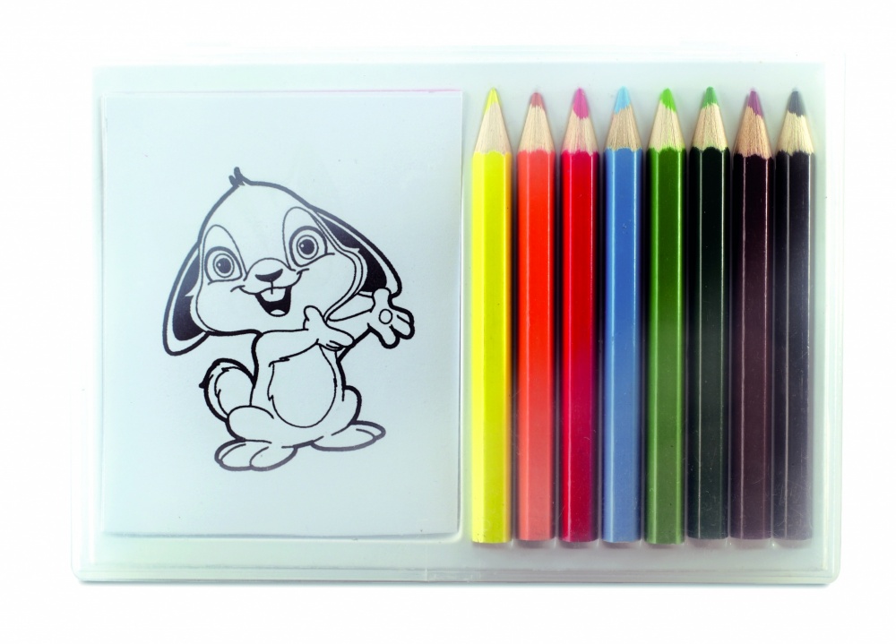 Logotrade promotional merchandise image of: Wooden pencil colouring set