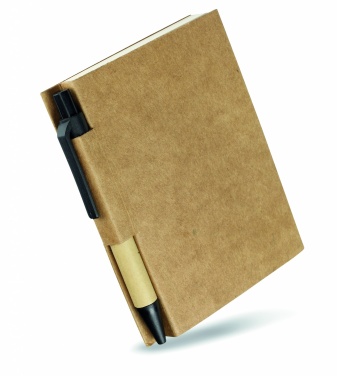Logo trade promotional product photo of: Recycled notebook with pen