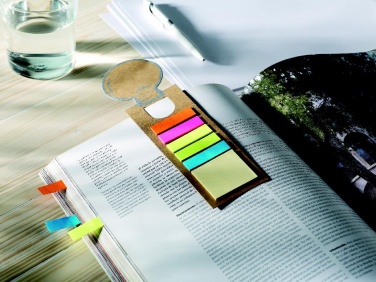 Logotrade promotional product image of: Bookmark with sticky memo pad