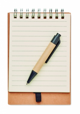 Logotrade promotional giveaway picture of: Notepad with pen and memo pad