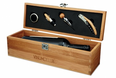Logotrade promotional product image of: Wine set in bamboo box