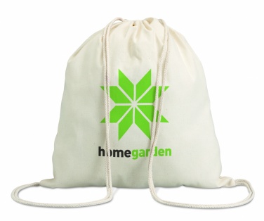 Logo trade promotional merchandise photo of: 100gr/m² cotton drawstring bag