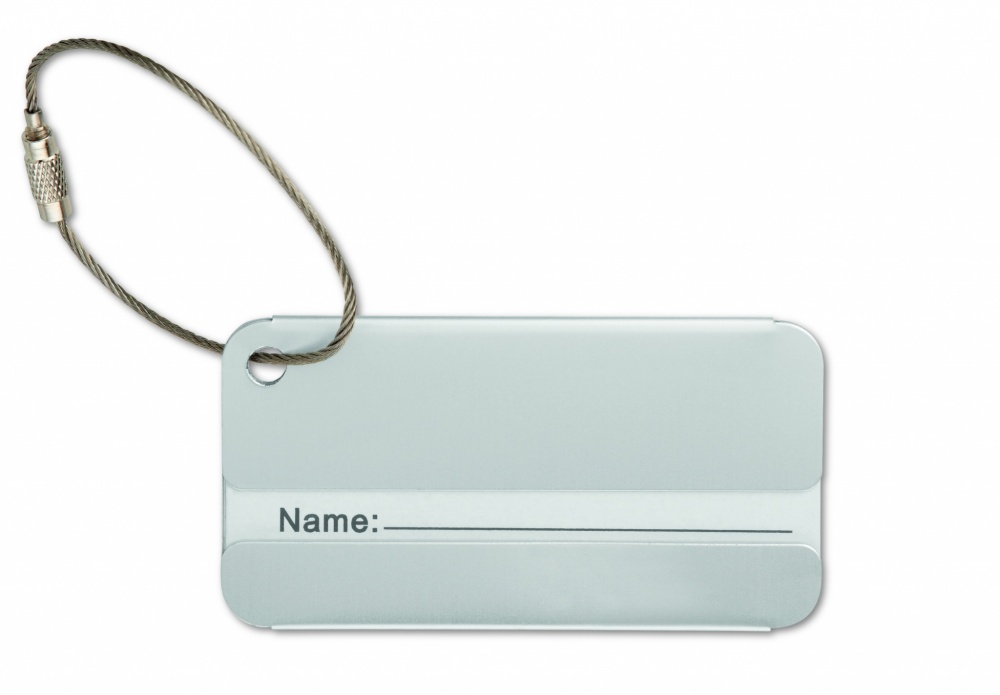 Logotrade promotional giveaway picture of: Aluminium luggage tag