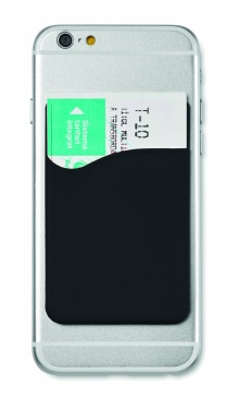 Logo trade corporate gifts image of: Silicone cardholder