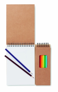 Logotrade promotional merchandise image of: Colouring set with notepad