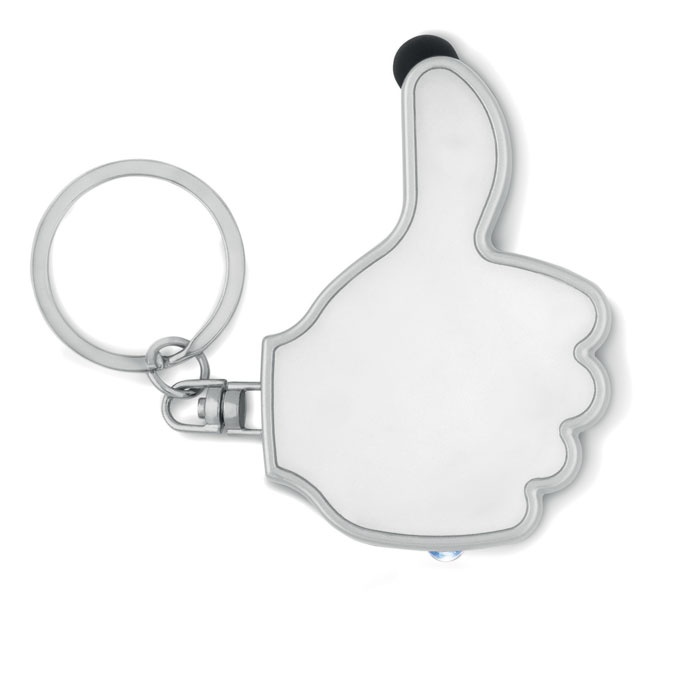 Logotrade promotional gift picture of: Thumbs up led light w/key ring Valmiera