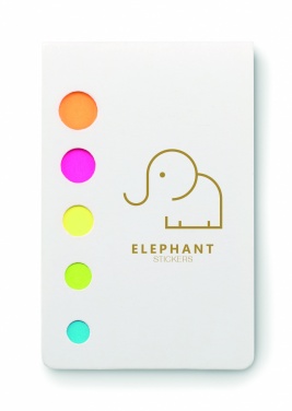 Logo trade advertising products image of: Page markers pad