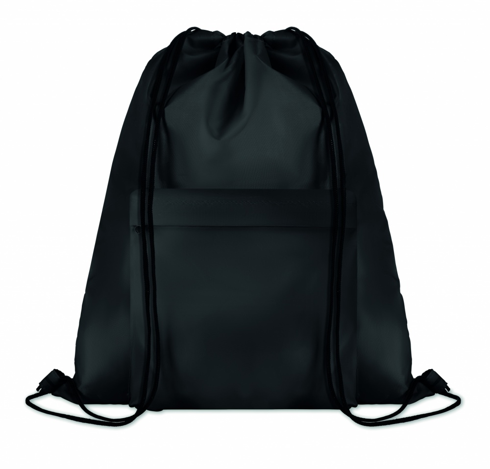 Logo trade promotional merchandise image of: 210D Polyester drawstring bag