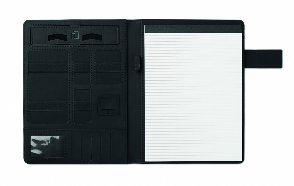 Logotrade promotional merchandise picture of: A4 folder with power bank