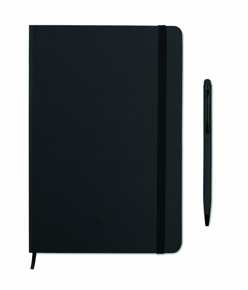 Logotrade corporate gift image of: A5 notebook w/stylus 72 lined