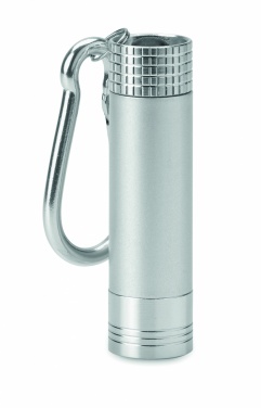 Logotrade promotional product image of: Aluminium/ABS LED key ring Aizkraukle