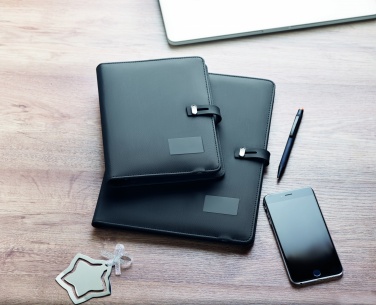 Logo trade corporate gifts picture of: A4 folder w/wireless charger5W