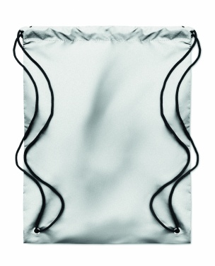 Logo trade advertising products image of: High reflective drawstring bag
