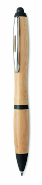 Logotrade advertising product picture of: Ballpoint pen made of ABS and bamboo