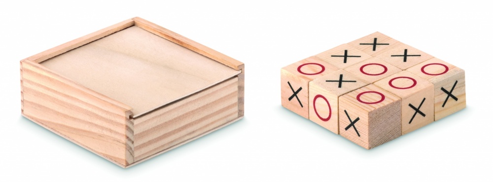 Logotrade promotional item picture of: Wooden tic tac toe