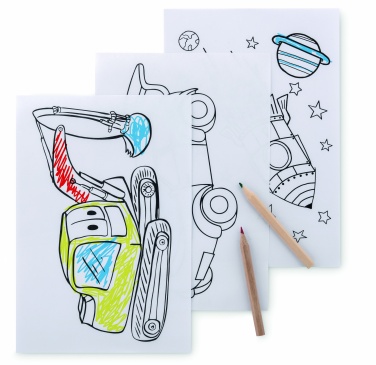 Logotrade promotional gift image of: Colouring set with 6 pencils