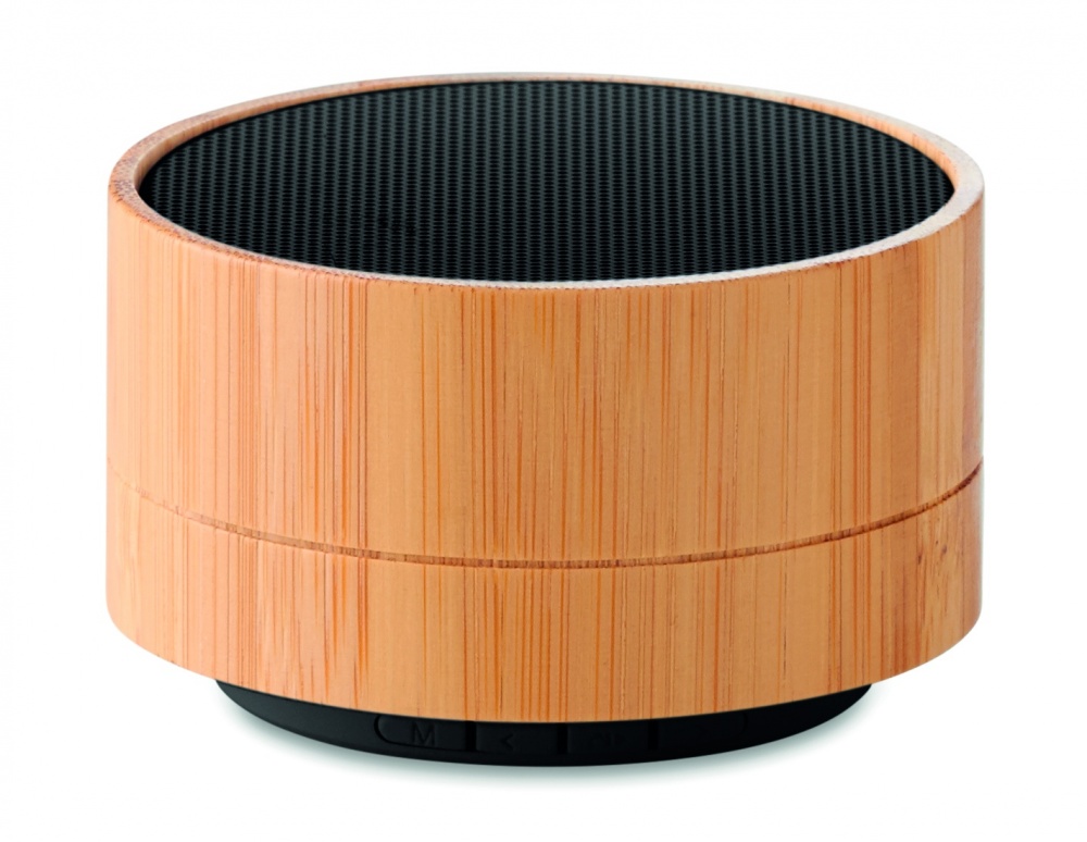 Logo trade promotional items image of: 3W Bamboo wireless speaker