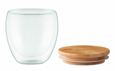 Logotrade promotional merchandise picture of: Double wall glass 250ml Hamburg