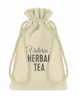 Logo trade promotional gifts image of: Small Cotton draw cord bag