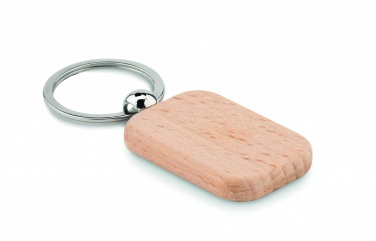 Logotrade advertising product picture of: Rectangular wooden key ring Bauska