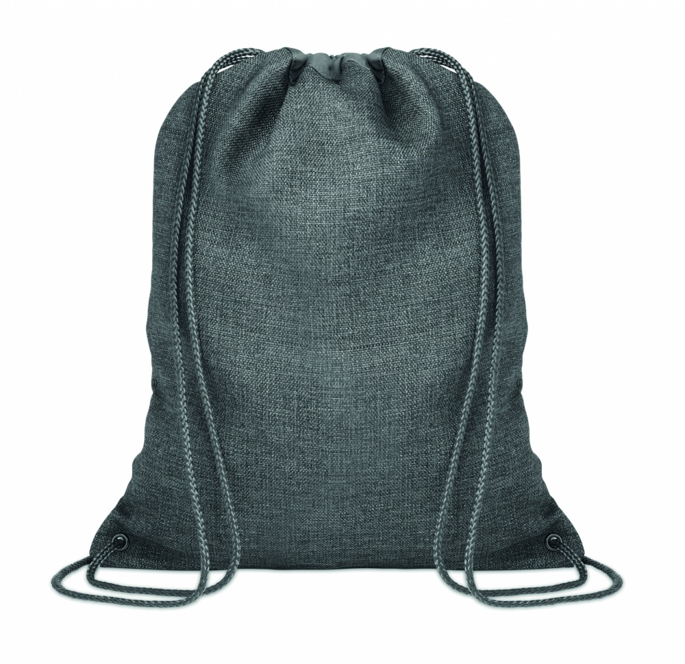 Logo trade corporate gifts picture of: 1200D heathered drawstring bag