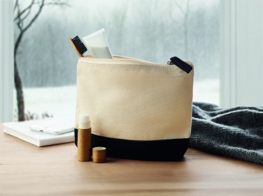 Logotrade promotional gifts photo of: Bicolour cotton cosmetic bag