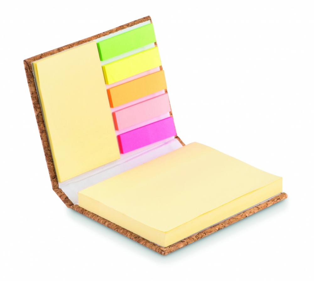 Logotrade promotional merchandise picture of: Cork sticky note memo pad