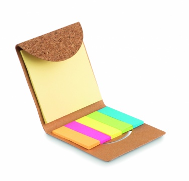 Logotrade promotional items photo of: Cork sticky note memo pad