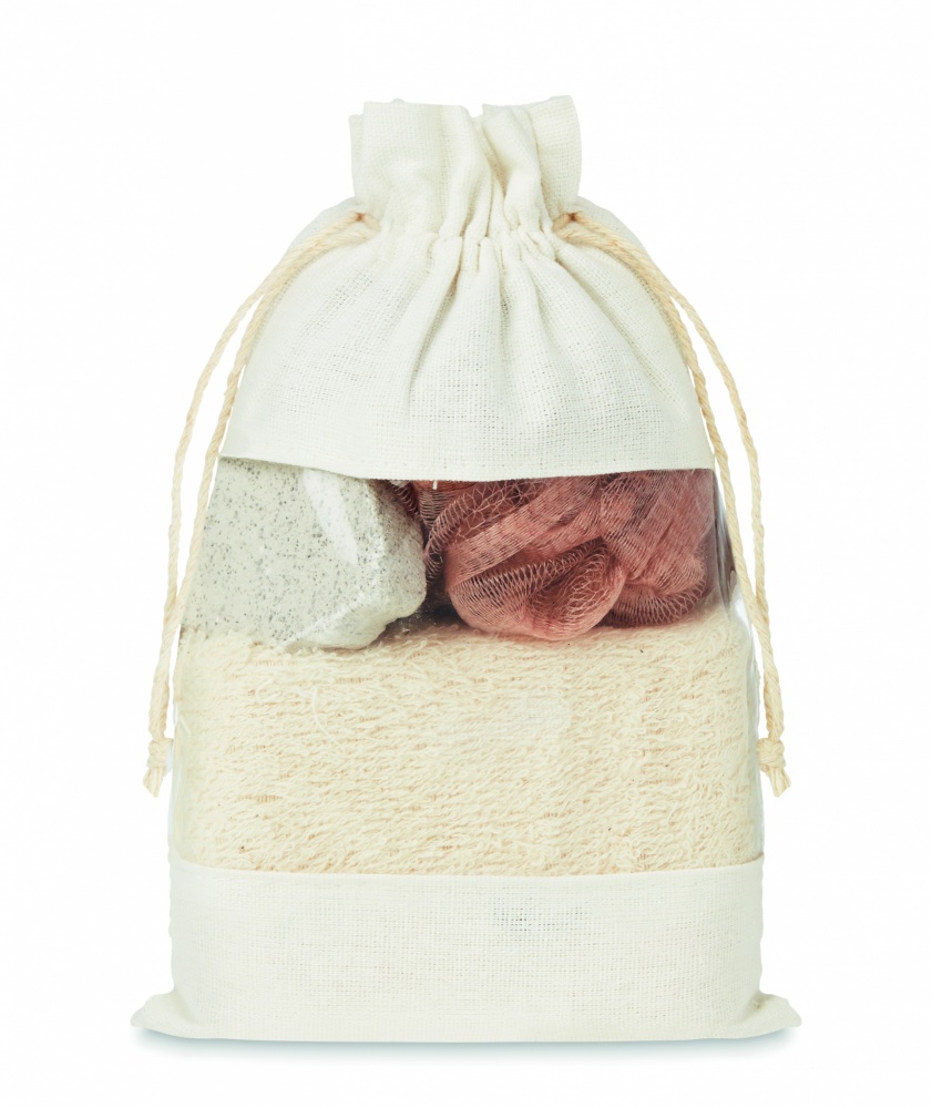 Logotrade corporate gifts photo of: Bath set in cotton pouch