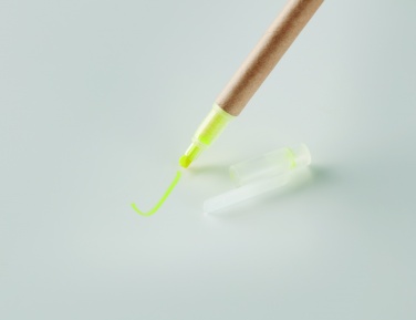 Logo trade promotional merchandise image of: 2 in 1 carton pen highlighter