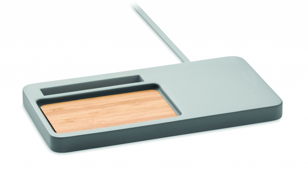 Logo trade promotional giveaways picture of: Wireless charging organizer10W