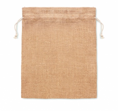 Logotrade promotional item picture of: Small jute gift bag 14 x 22 cm